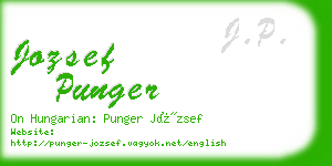 jozsef punger business card
